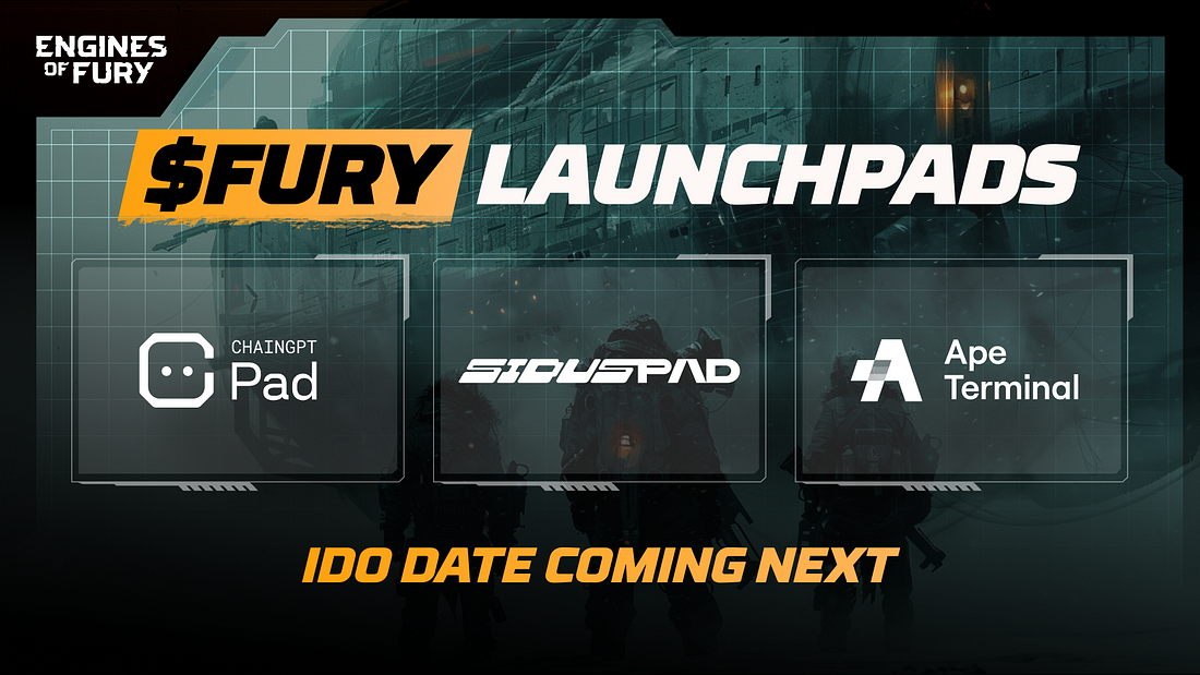 Embrace the $FURY: All three top-tier IDO launchpads announced